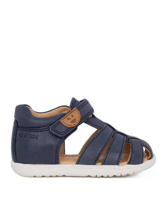 Geox Macchia Anatomic Blue Sandals
