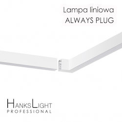 Hängendes Aluminiumprofil für LED-Streifen 120cm