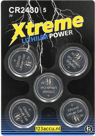 WS Xtreme Power WS Xtreme Power Lithium Uhrenbatterien CR2430 3V 5 Stück