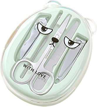 Cat Nails Nail Care Set Cats Green