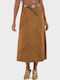 Midi Φούστα Rust Brown