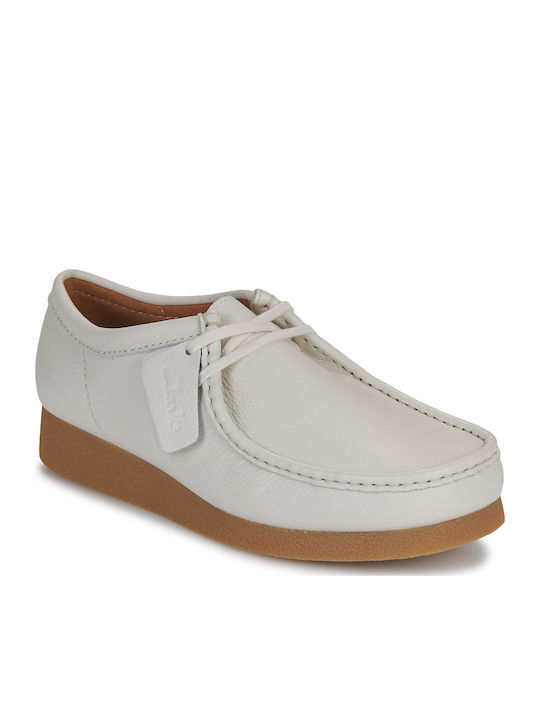 Mocasini Barbati in Culoare Albă