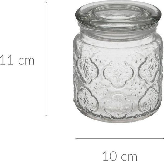 5Five Allgemeine Verwendung Glasvase mit Deckel Transparent 450ml 1 Stück