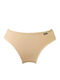 Damen-Slips Beigen Baumwoll-String
