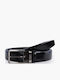 Men's Leather Knitted Black Belt