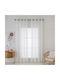 Beauty Home Curtain with Ecru Grommets 140x270cm