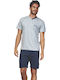 Enrico Coveri Sommerliche Herrenpyjama Hemd Grau