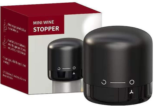 Capac De Sigilare Pentru Sticlă De Vin Alista Home Rotativ On-off Silicon Reutilizabil Ușor De Depozitat Utilizare 3.8 X 3.8 X 3.8 Cm Negru