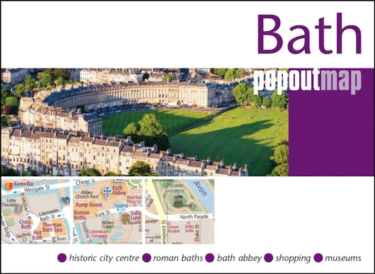Bath Popout Map - Pocket Size, Pop Up Map Of Bath City Centre - Heartwood Publishing - Sheet Map, Folded