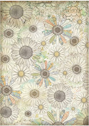 Ριζόχαρτο Ντεκουπάζ Stamperia 21x29cm A4 Daisy ...