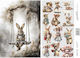 Craftistico Rice Paper Decoupage 30x40cm Bunnies