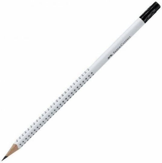 Μολύβι Γόμα Grip 2001 2β Faber-castell Λευκό