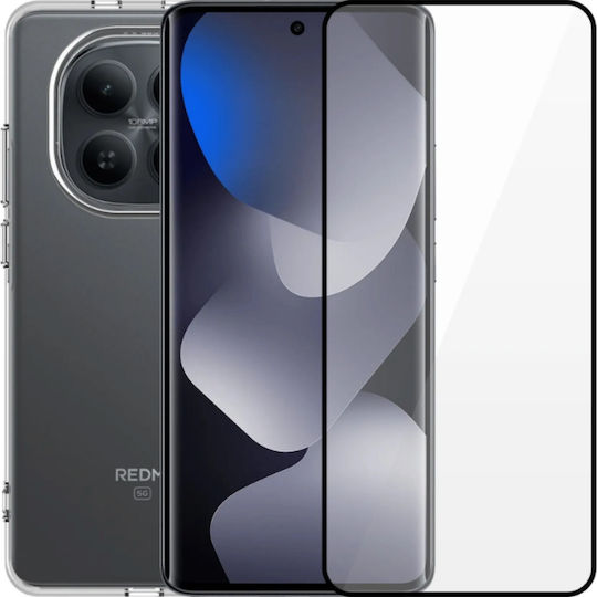 Vivid Set Back Cover Σιλικόνης / Tempered Glass Σετ με Τζαμάκι Διάφανο (Redmi Note 15)