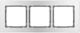 Deco Universal Frame Triple Brushed Aluminum Frame Silver Bottom Graphite 7-11-dra-3