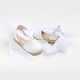 Ever Kid Espadrile De Botez Din Piele Albe