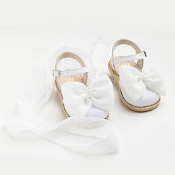 Ever Kid Taufschuhe für Mädchen Leder Espadrill...