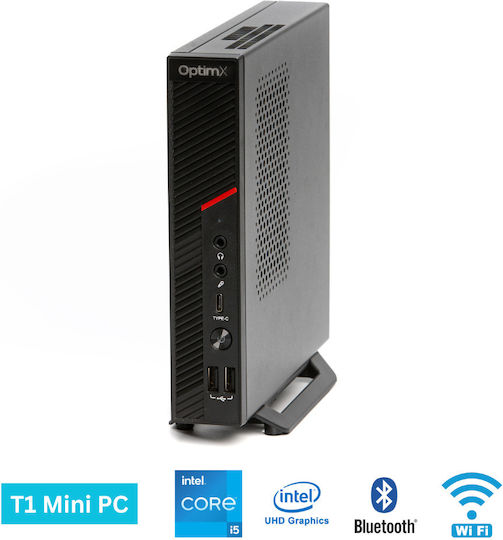 OptimX T1 Mini PC (Core i5-12450H/8GB DDR4/256GB SSD/Windows 11 Pro)
