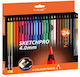Set Creioane Colorate 24+2 Buc Y-plus+ Sketchpro