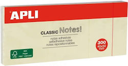 Αυτοκόλλητα Χαρτάκια Σημειώσεων Apli Classic Notes 40x50mm 3x100 Τμχ