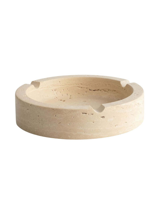 Σταχτοδοχείο Etern Travertine 371ctf1504 Φ13x3cm Beige Πέτρα