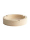 Ashtray Etern Travertine 371ctf1504 Φ13x3cm Beige Stone