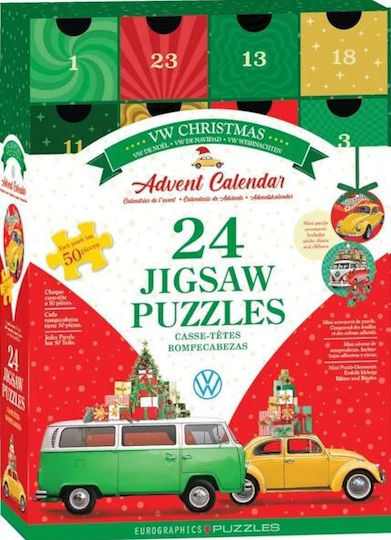 24 Jigsaw Puzzles Eurographics Advent Calendar Vw Christmas