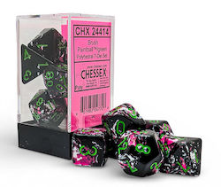 Chessex Pinsel Farbball Polyedrisches 7-Würfel Set