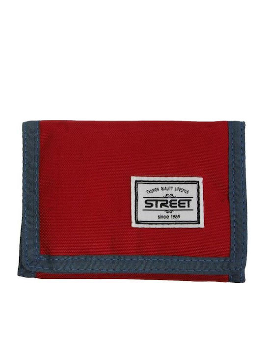 Street Детски Портфейл с Велкро Бордо