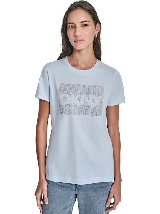 DKNY Women's T-shirt Light Blue