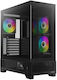 Gamdias ATLAS M1 Gaming Midi Tower Κουτί Υπολογιστή με ARGB Φωτισμό Μαύρο