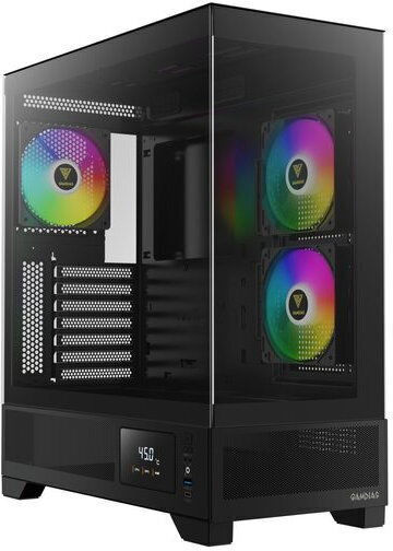 Gamdias ATLAS M1 Gaming Midi Tower Κουτί Υπολογιστή με ARGB Φωτισμό Μαύρο