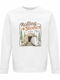 Sweatshirt Organic Unisex " Rolling Stones Funny Easter Edition " White