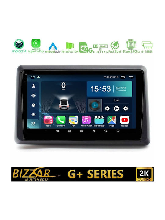 Bizzar Car Audio System for Renault Express 2021-2022 (Bluetooth/USB/WiFi/GPS/Apple CarPlay/Android Auto) with 9" Touch Screen