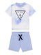 Kids Clothing Set with Shorts Summer 2 Pieces Light Blue
