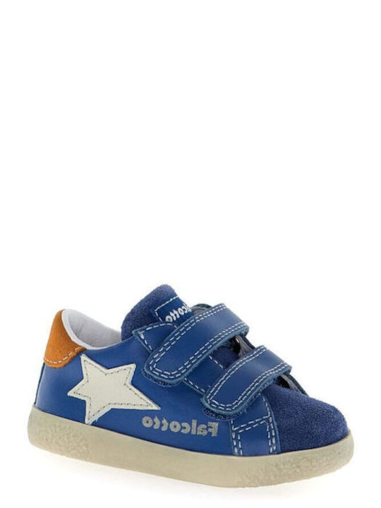 Kids Anatomic Sneakers With Hoop & Loop Closure Blue