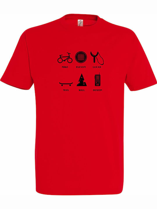 kirikoko Παιδικό T-shirt Red Stranger Things Ga...