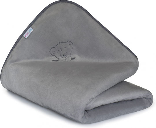 BabyMam Pătură Pepinieră Swaddling Gri Cu Animal 75x100cm