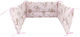 MimiNu Crib Bumper Standard Inside Little Ballerina Pink 30x180cm