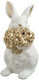 Zen Collection Osterkaninchen Polyester Weiß 18x11,3x9cm