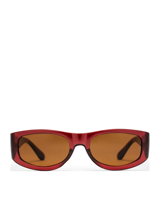 Chpo Women Sunglasses With Red Frame And Red Le...