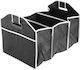 Foldable Trunk Box Organizer 3 Compartments Black