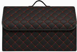 Eco-Leder Laderaumorganisation Faltbare Aufbewahrungsbox Rote Nähte Maße 66x30x30 Cm