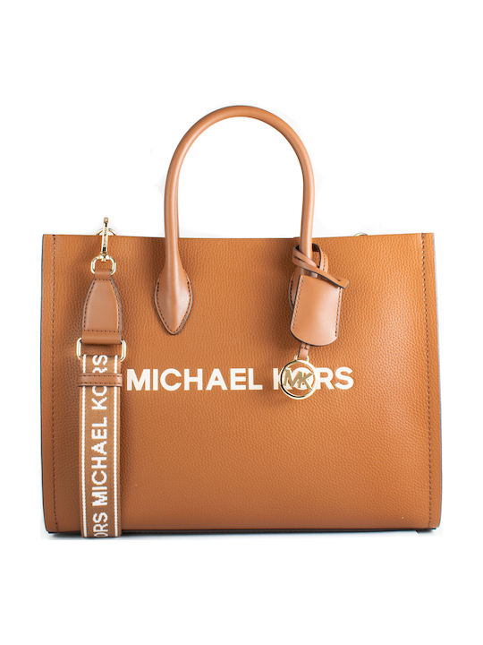Michael Kors Geantă De Mână De Piele Tabac Maro 35F4G4VC0L-LUG