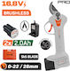 Nakayama PRO EC1428 Ψαλίδι Κλαδέματος Μπαταρίας Brushless 16.8V 2x2Ah/2Ah με Μέγιστη Διάμετρο Κοπής 28mm