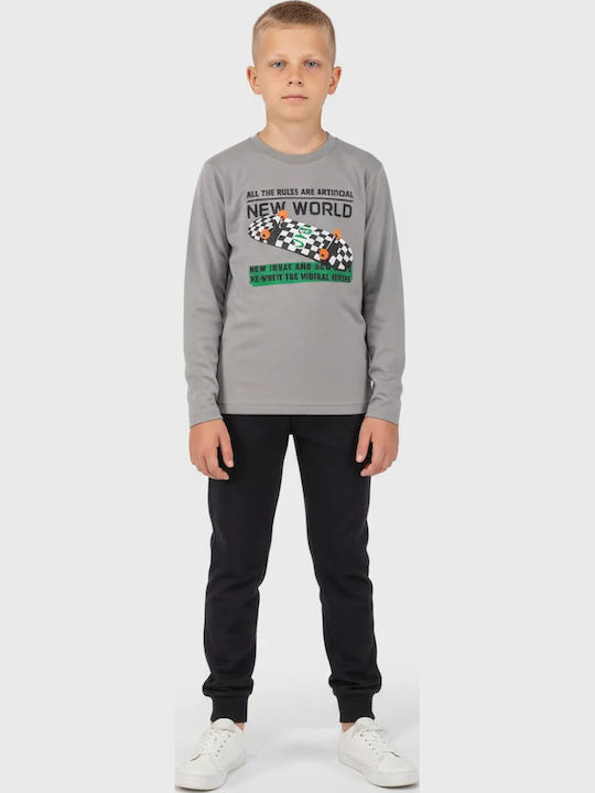 Joyce Kids Sweatpants Set Gray