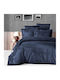 First Choice Set Huse Pentru Pilote Din Bumbac Dublu Cu 4 Fețe De Pernă Și 1 Cearceaf 200x220cm Tecna Albastru