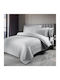 First Choice Set Huse Pentru Pilote Din Bumbac Dublu Cu 4 Fețe De Pernă Și 1 Cearceaf 200x220cm Norel Gri