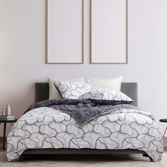 Majoli Bahar Set Huse Pentru Pilote Dublu 200x220cm Alb
