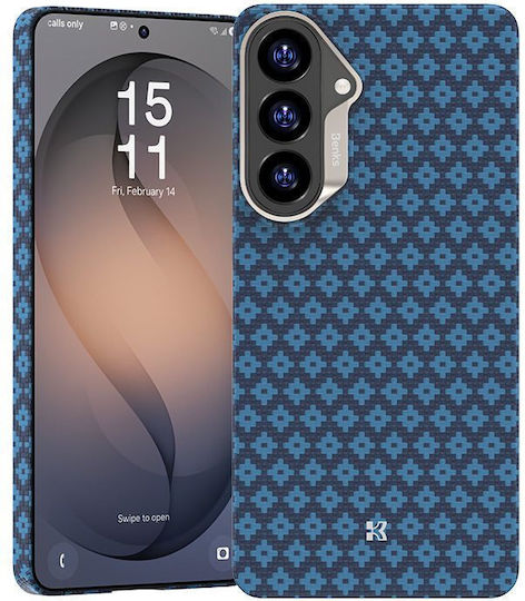 Benks Magnetic Armor Air Armor Grid Kevlar Case Metal Frame 600d A049 Samsung Galaxy S26 Plus Blue
