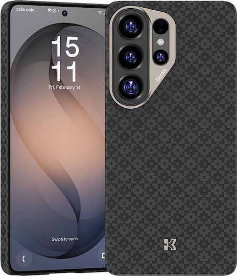 Benks Magnetischer Armor Air Armor Grid Kevlar Hülle Metallrahmen 600d E050 Samsung Galaxy S26 Ultra Schwarz